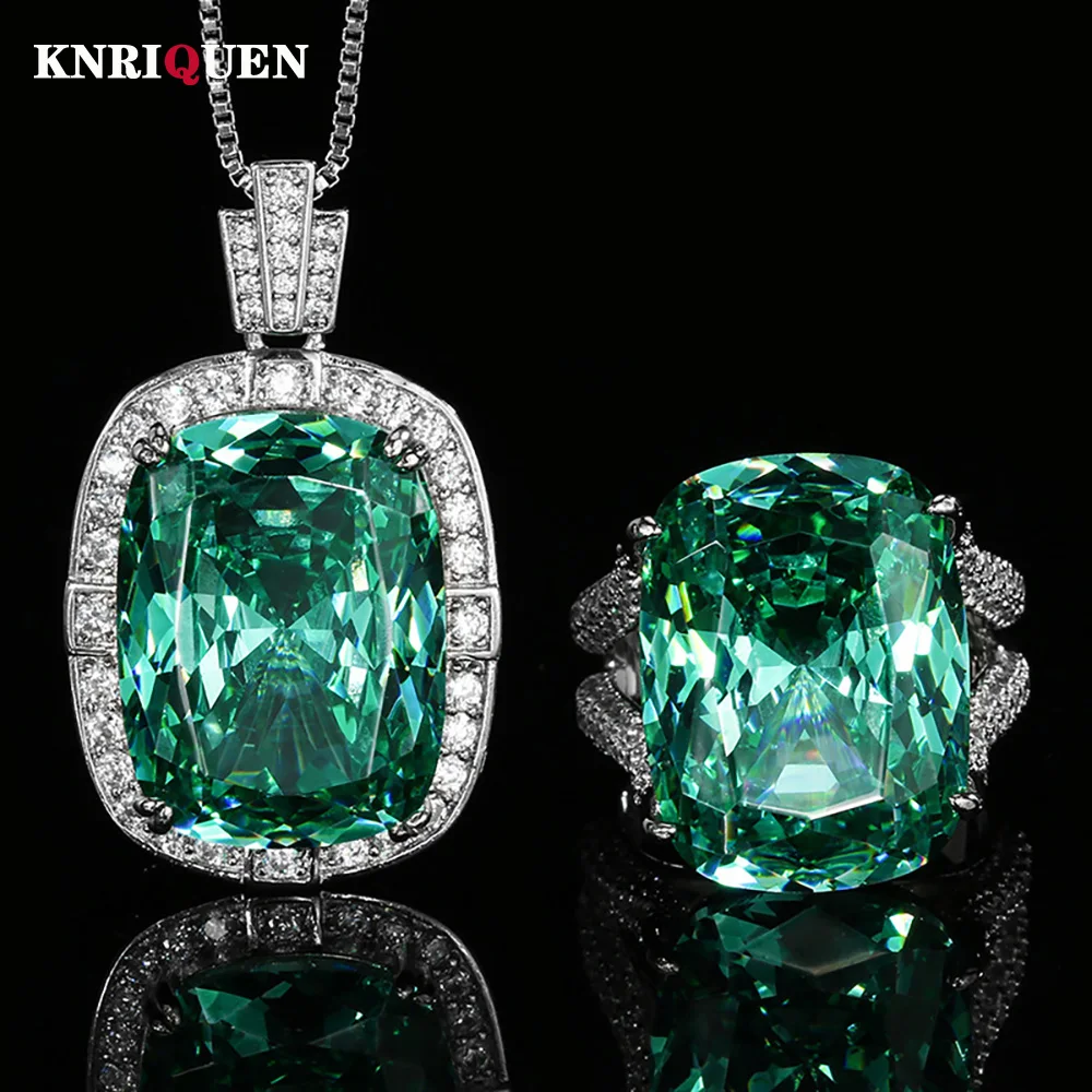 Vintage 15*20mm Green Tourmaline Ring Pendant Necklace Set for Women Gemstone Cocktail Party Fine Jewelry Set Anniversary Gift
Vintage 15*20mm Green Tourmaline Ring Pendant Necklace Set for Women Gemstone Cocktail Party Fine Jewelry Set Anniversary Gift