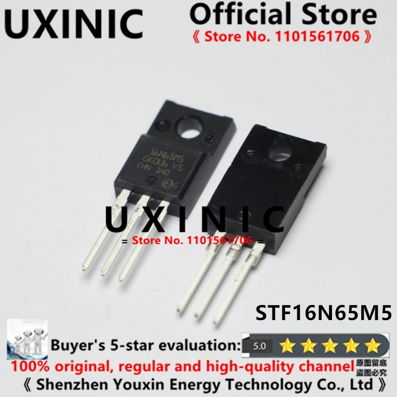 UXINIC 100% новый импортный оригинальный 16N65M5 STF16N65M5 фотомагнитный Транзистор 16 А МОП 650 в
UXINIC 100% новый импортный оригинальный 16N65M5 STF16N65M5 фотомагнитный Транзистор 16 А МОП 650 в