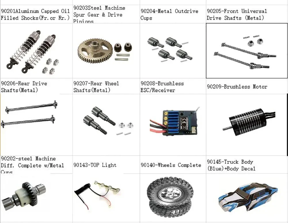 HBX Part Original Replacement Spare R/c Car Parts 901A 903A 905A Shell ESC/Receiver Rear Drive Shafts(Metal) Brushless Motor
HBX Part Original Replacement Spare R/c Car Parts 901A 903A 905A Shell ESC/Receiver Rear Drive Shafts(Metal) Brushless Motor