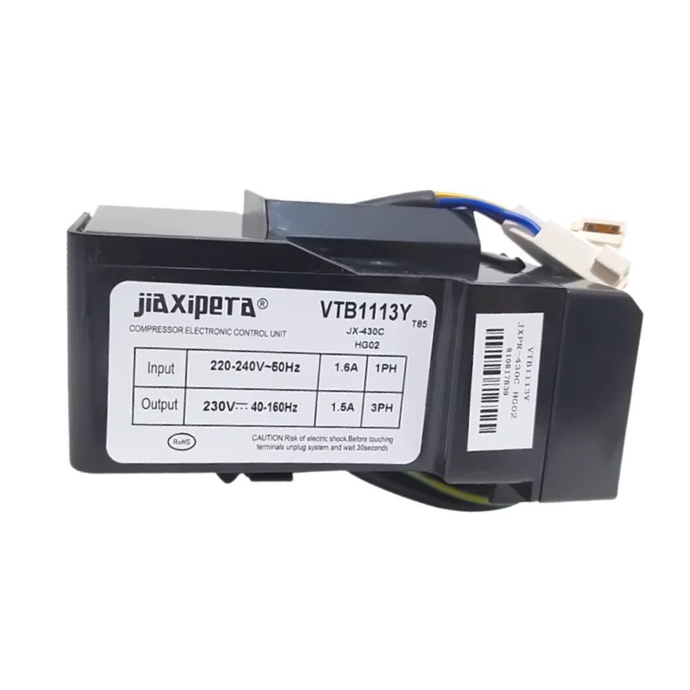 Новый компрессор с регулируемой частотой холодильника VTB1113Y, плата драйвера материнской платы JXPR-430C HG02, корпус стартера
Новый компрессор с регулируемой частотой холодильника VTB1113Y, плата драйвера материнской платы JXPR-430C HG02, корпус стартера