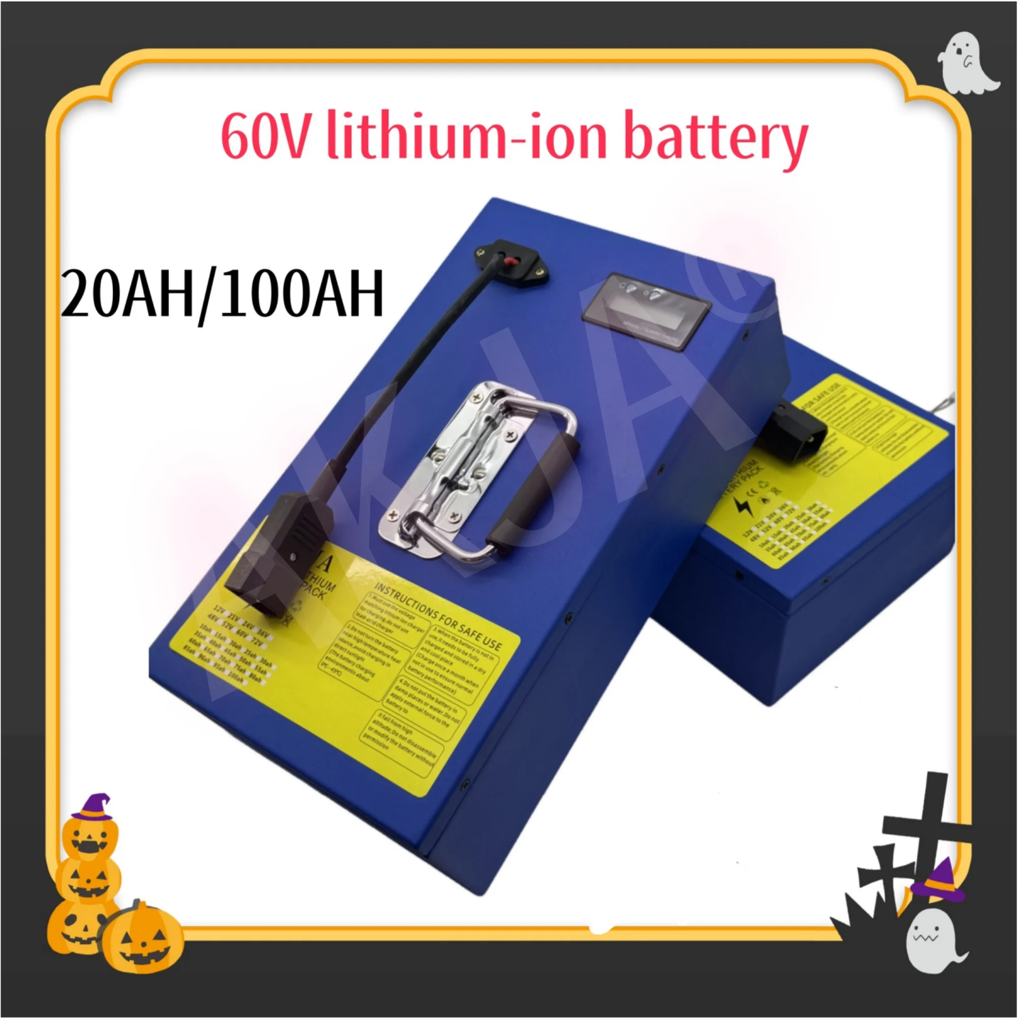 Electric vehicle 60V100AH sends 18650 lithium battery within 24 hours. The lithium battery pack is suitable for motors below
Electric vehicle 60V100AH sends 18650 lithium battery within 24 hours. The lithium battery pack is suitable for motors below