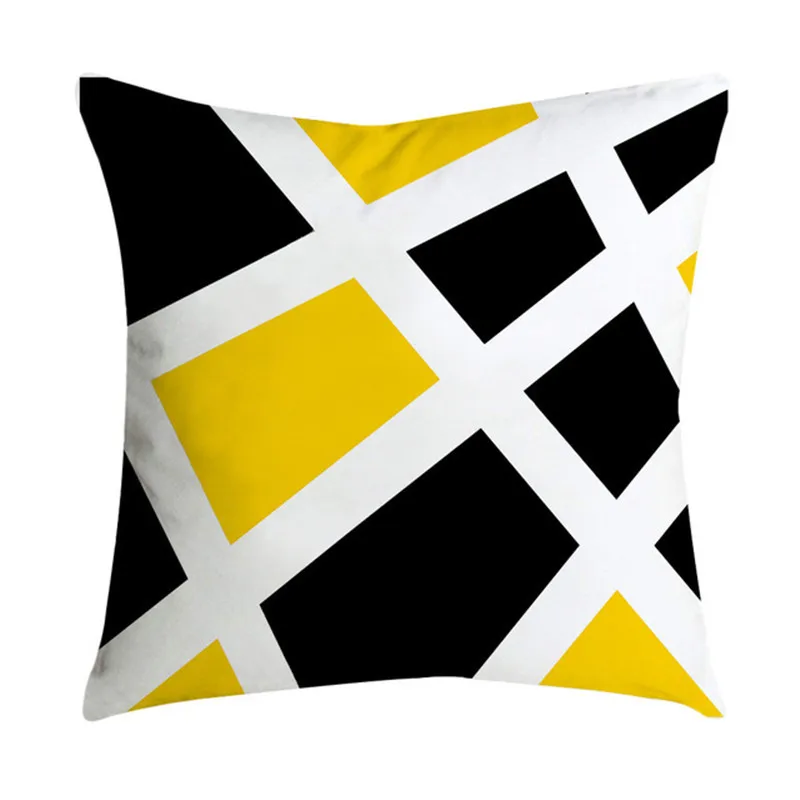 Yellow Black Geometric Pattern Square Cushion Cover Pillow Case Polyester Throw Pillows Cushions For Home Decor 45x45cm
Yellow Black Geometric Pattern Square Cushion Cover Pillow Case Polyester Throw Pillows Cushions For Home Decor 45x45cm