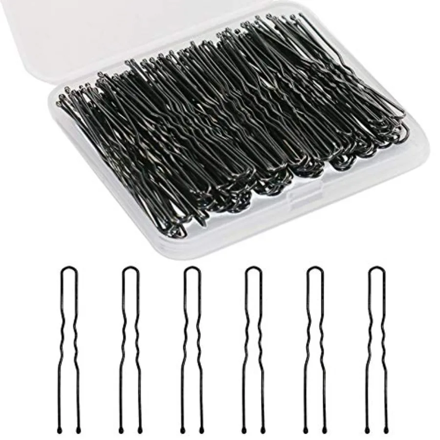 U Shaped Hair Pins, 100PCS Ladies Hair Bun HairPin, With Storage Box, 2.4Inches,(Black)
U Shaped Hair Pins, 100PCS Ladies Hair Bun HairPin, With Storage Box, 2.4Inches,(Black)