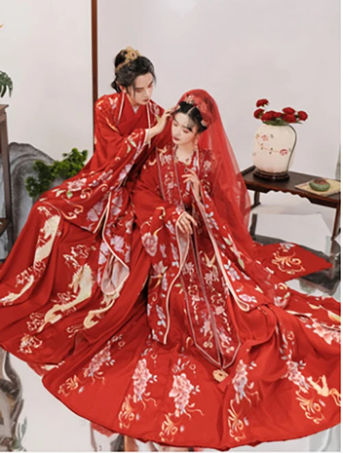 Chinese Ancient Hanfu For Couples Photography Cosplay Costume Chinese Wedding Hanfu Dress Red Sets For Men&Women Plus Size XL
Chinese Ancient Hanfu For Couples Photography Cosplay Costume Chinese Wedding Hanfu Dress Red Sets For Men&Women Plus Size XL