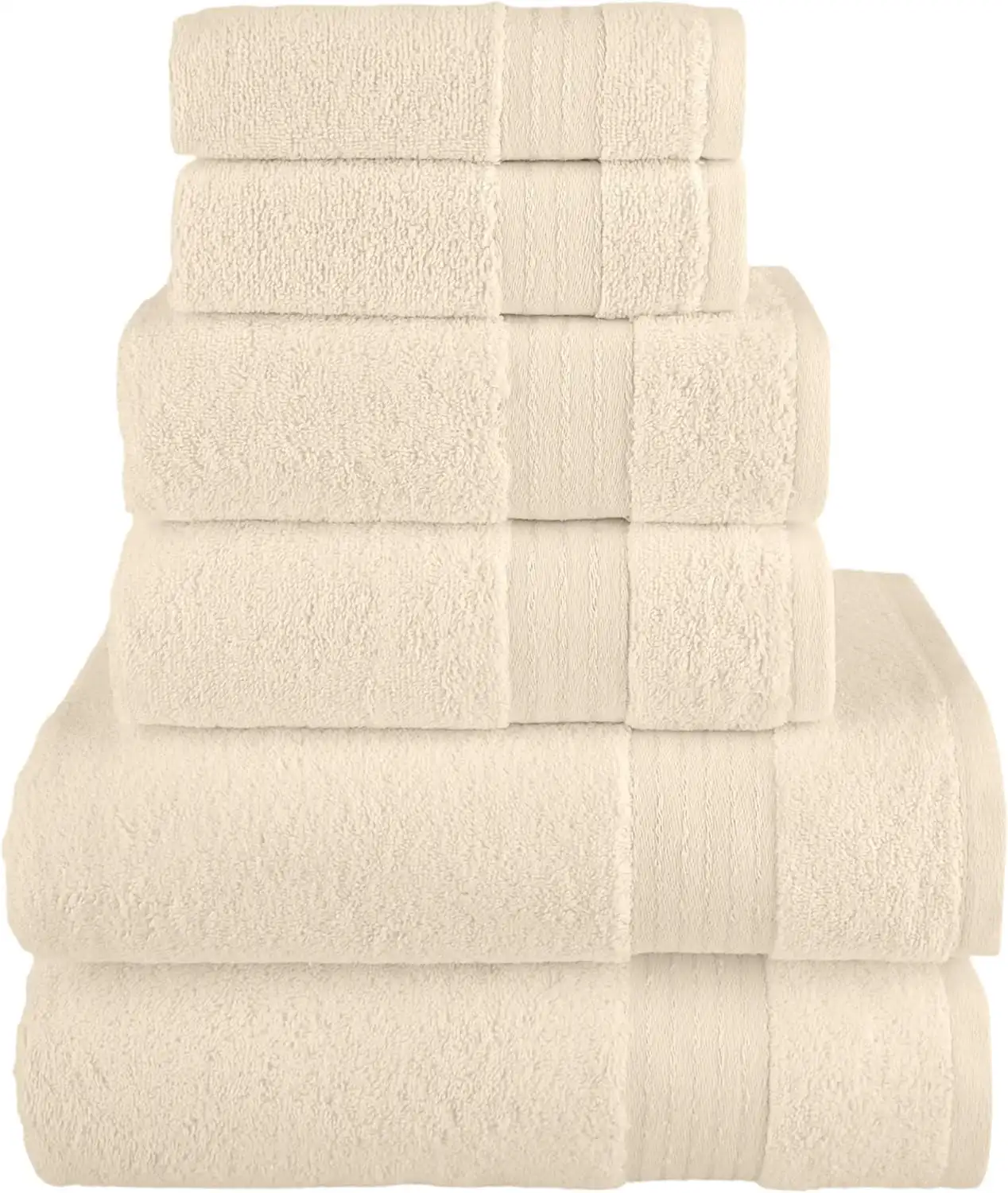 Clearance Cotton 6-Piece Towel Set, Includes 2 Washcloths, 2 Hand Towels and 2 Bath Towels, 100% Turkish Cotton - Highly Absorb
Clearance Cotton 6-Piece Towel Set, Includes 2 Washcloths, 2 Hand Towels and 2 Bath Towels, 100% Turkish Cotton - Highly Absorb