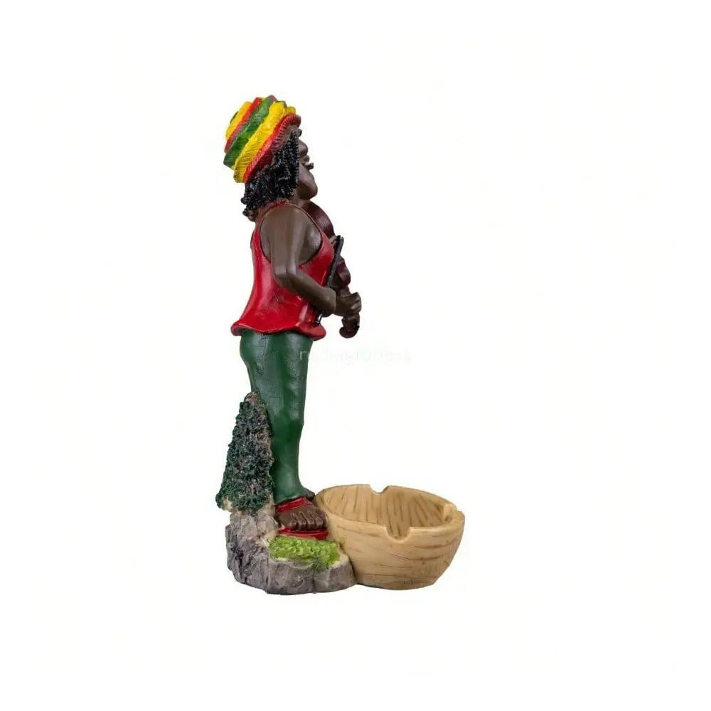 Medium Rasta Jamaican Man Holding Bowl Polyresin Ashtray Decoration 5
Medium Rasta Jamaican Man Holding Bowl Polyresin Ashtray Decoration 5