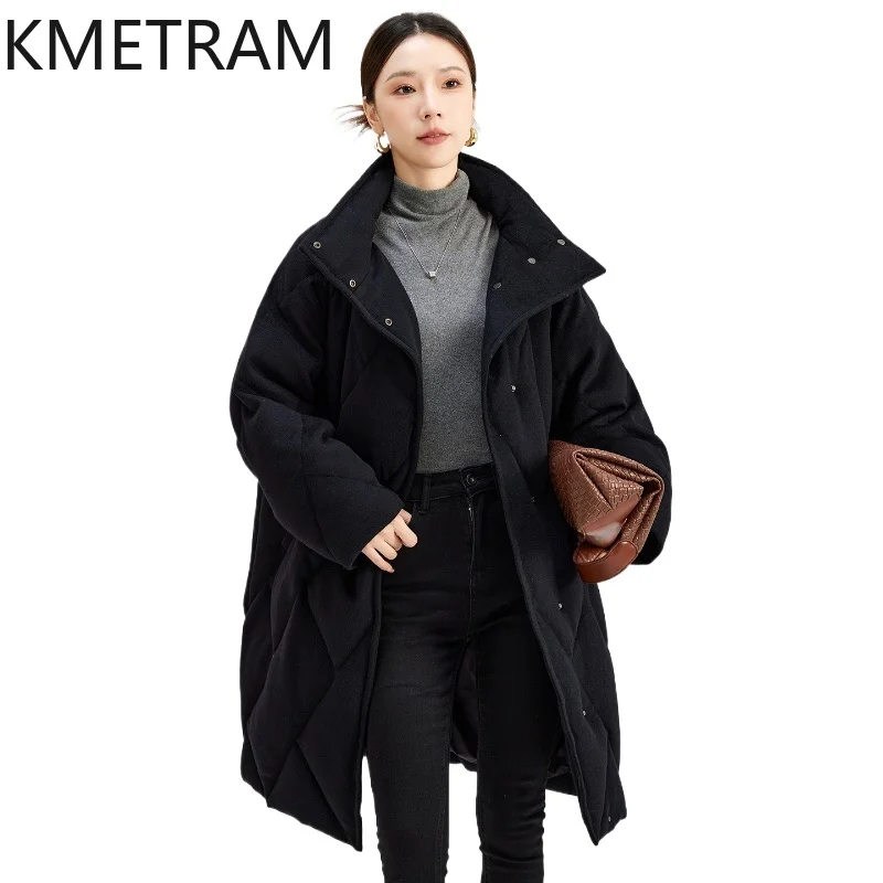 KMETRAM Women's Winter Wool Puffer Jacket Thickened 95% Goose Down Jackets Casual Stand Collar Mid-Long Coat Woman Clothing 2026
KMETRAM Women's Winter Wool Puffer Jacket Thickened 95% Goose Down Jackets Casual Stand Collar Mid-Long Coat Woman Clothing 2026