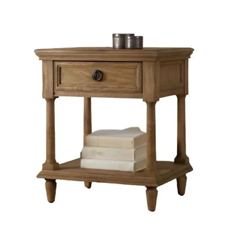 American French solid wood bedside table, light luxury art Shanghai oak storage cabinet
American French solid wood bedside table, light luxury art Shanghai oak storage cabinet