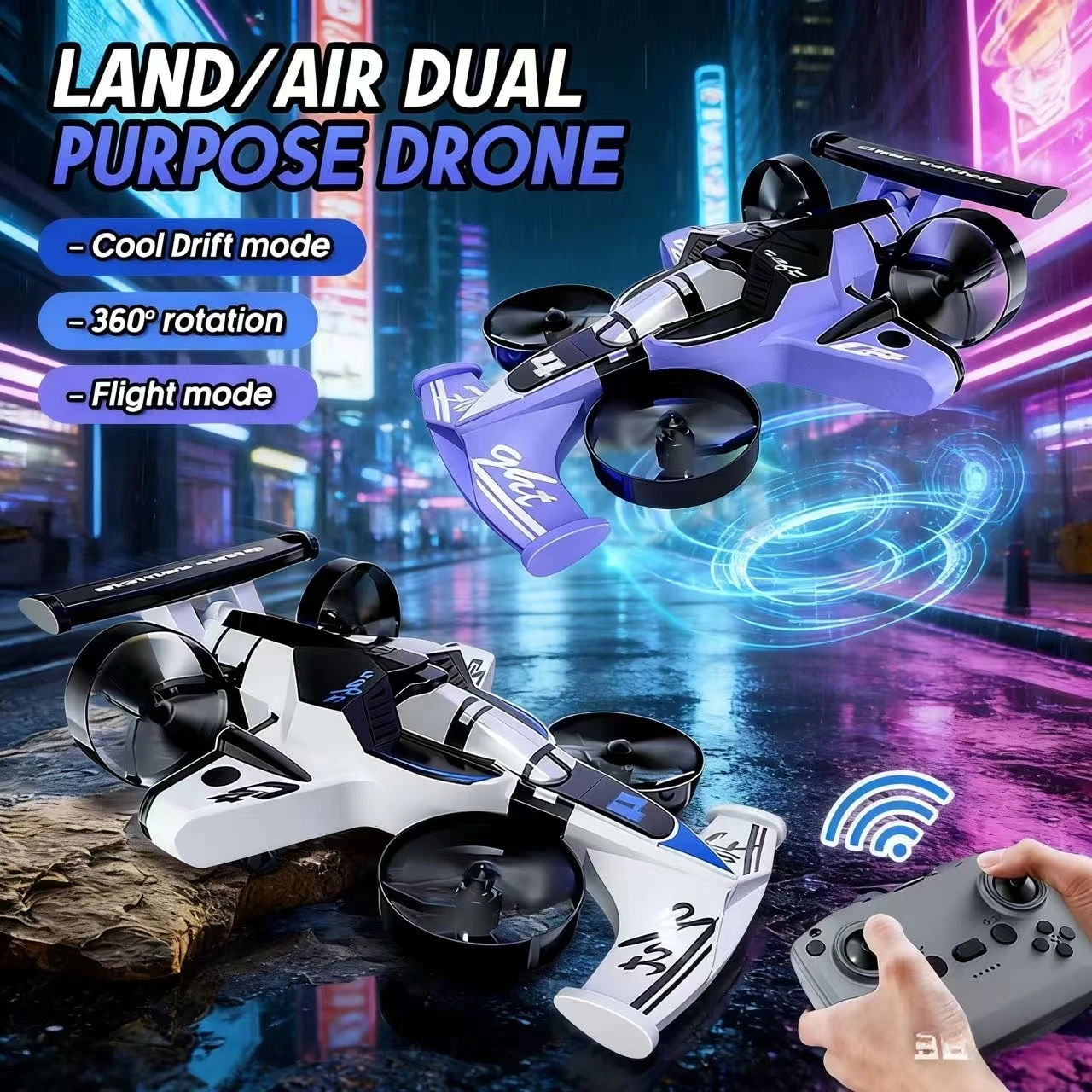 2,4G двухрежимный 4-осевой радиоуправляемый автомобиль, мини-летающий автомобиль 2 в 1, профессиональная гоночная версия, детская игрушка для бездорожья, отличный подарок для всех
2,4G двухрежимный 4-осевой радиоуправляемый автомобиль, мини-летающий автомобиль 2 в 1, профессиональная гоночная версия, детская игрушка для бездорожья, отличный подарок для всех