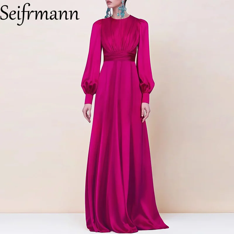 Seifrmann Solid Long-Sleeved Party Prom Long Dress For Women Slim High waist Big Swing Summer Dresses Spring Summer 2025 New
Seifrmann Solid Long-Sleeved Party Prom Long Dress For Women Slim High waist Big Swing Summer Dresses Spring Summer 2025 New