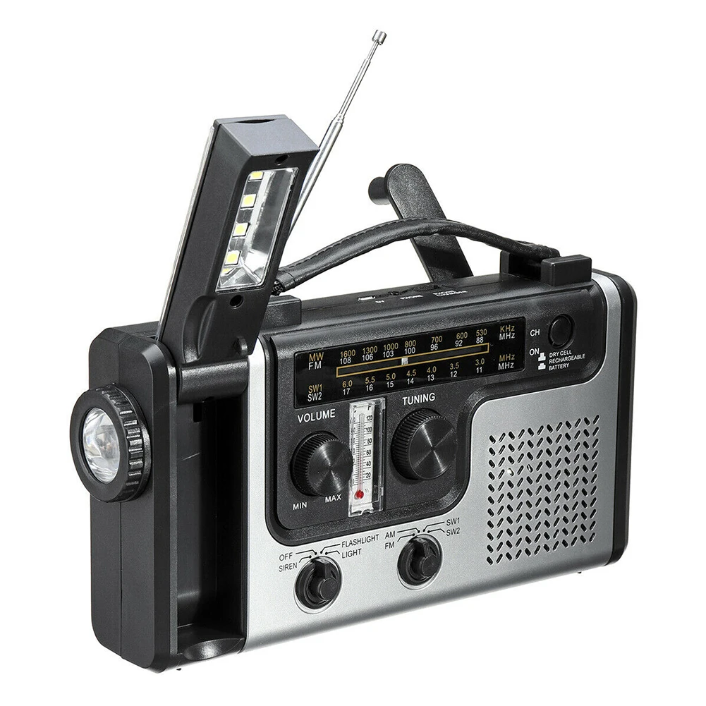 Radio Solar Cranked Radio Multifunctional Emergency Prevention Outdoor Compass for Outdoor Camping Accessories
Radio Solar Cranked Radio Multifunctional Emergency Prevention Outdoor Compass for Outdoor Camping Accessories
