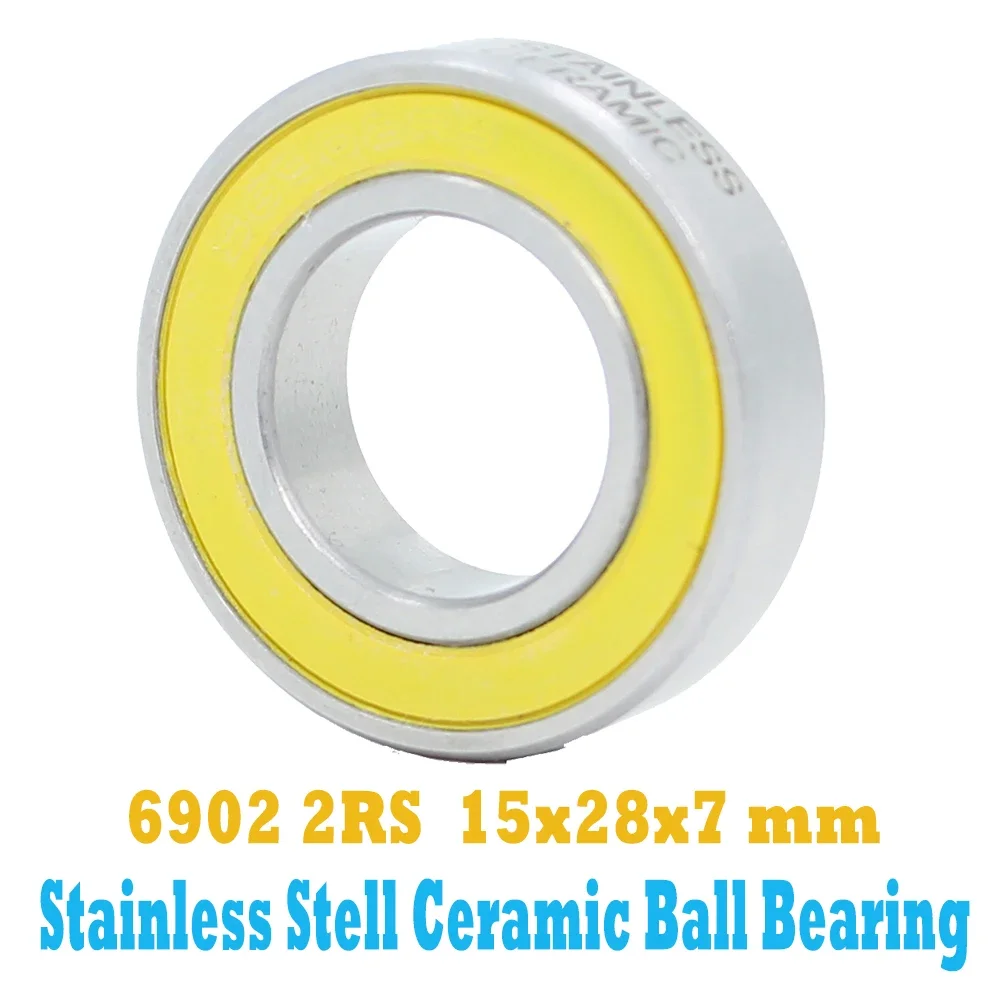 6902-2RS Stainless Bearing 15*28*7 mm ( 1 PC ) ABEC-3 6902 RS Bicycle Hub Front Rear Hubs Wheel 15 28 7 Ceramic Balls Bearings
6902-2RS Stainless Bearing 15*28*7 mm ( 1 PC ) ABEC-3 6902 RS Bicycle Hub Front Rear Hubs Wheel 15 28 7 Ceramic Balls Bearings