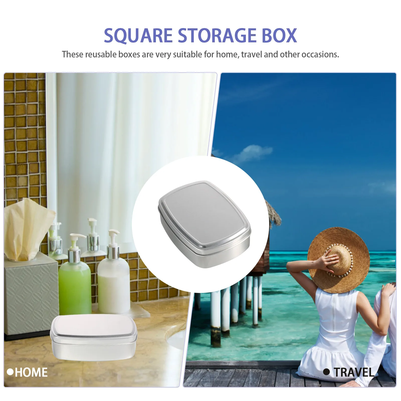 8pcs Square Aluminum Soap Boxes Leak-Proof Storage Containers For Travel Balm Cases Household Soap Holders Decorative
8pcs Square Aluminum Soap Boxes Leak-Proof Storage Containers For Travel Balm Cases Household Soap Holders Decorative
