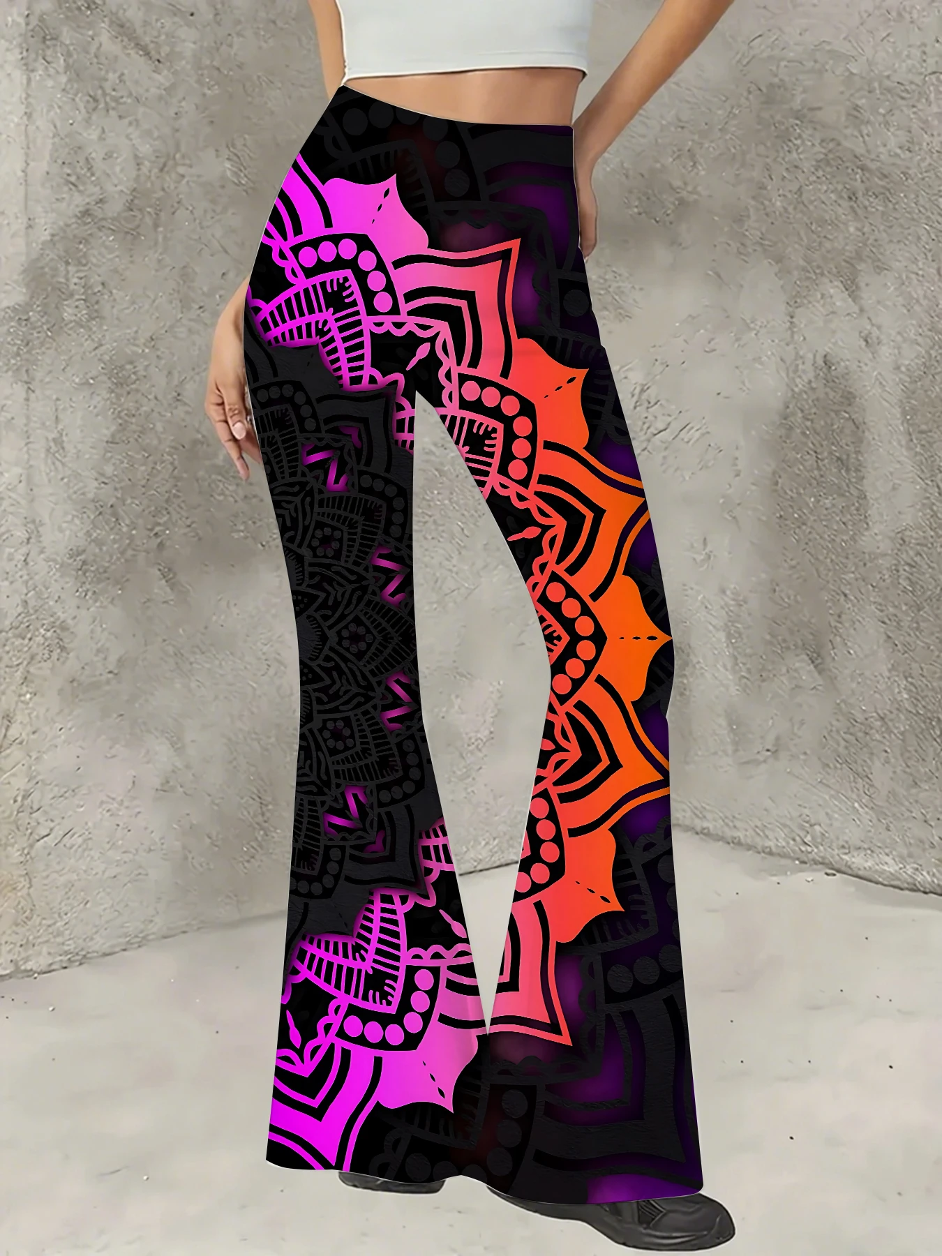 Korean Style Printed Flare Pants Women High Waist Slim Fit Bell Bottom Leggings
Korean Style Printed Flare Pants Women High Waist Slim Fit Bell Bottom Leggings