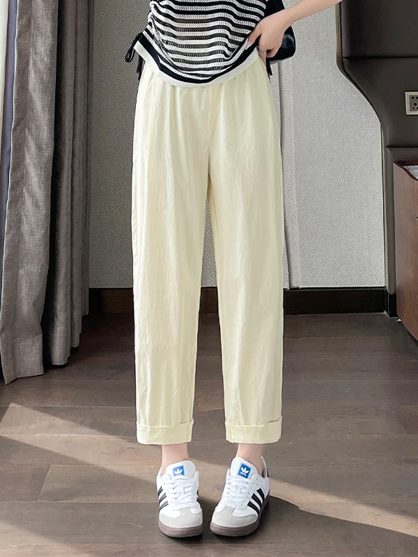 Брюки-шаровары из ледяного шелка, женские летние тонкие свободные брюки с девятью точками, маленький размер, спортивные брюки Qui Dry, повседневные брюки с талией
Брюки-шаровары из ледяного шелка, женские летние тонкие свободные брюки с девятью точками, маленький размер, спортивные брюки Qui Dry, повседневные брюки с талией