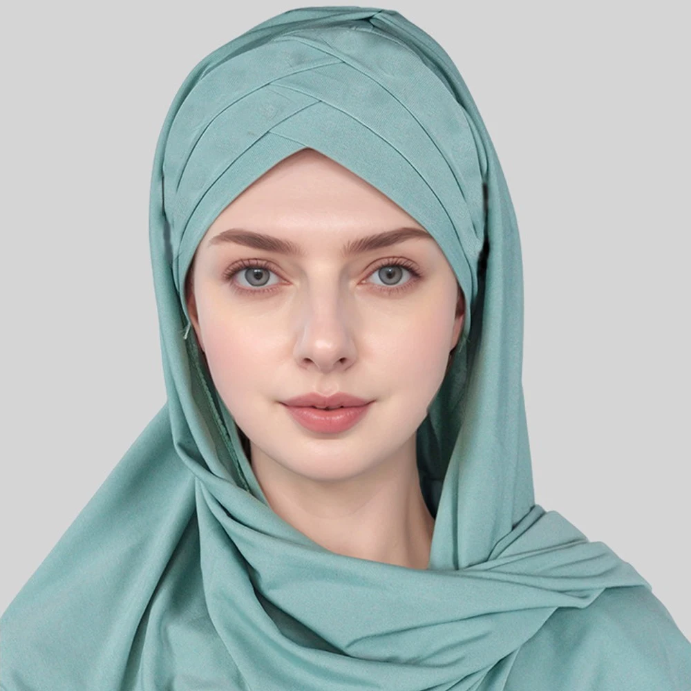 Instant Hijab Jersey Hijabs for Woman Cross Forehead Turban Muslim Scarf Headscarf Shawl Wrap Bandanas Headband Turbante Mujer
Instant Hijab Jersey Hijabs for Woman Cross Forehead Turban Muslim Scarf Headscarf Shawl Wrap Bandanas Headband Turbante Mujer