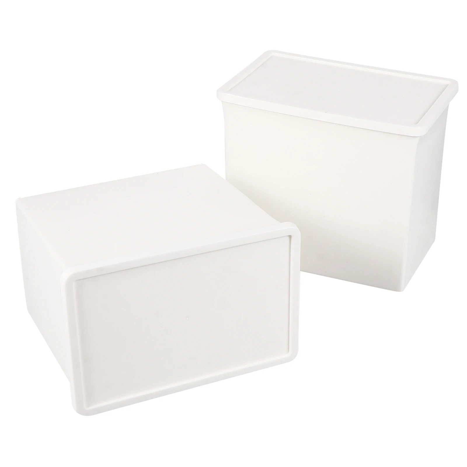 2pcs Plastic Storage Box Bins with Cover Lids PP Material Creative Bedroom Living Room Desk Organizer
2pcs Plastic Storage Box Bins with Cover Lids PP Material Creative Bedroom Living Room Desk Organizer