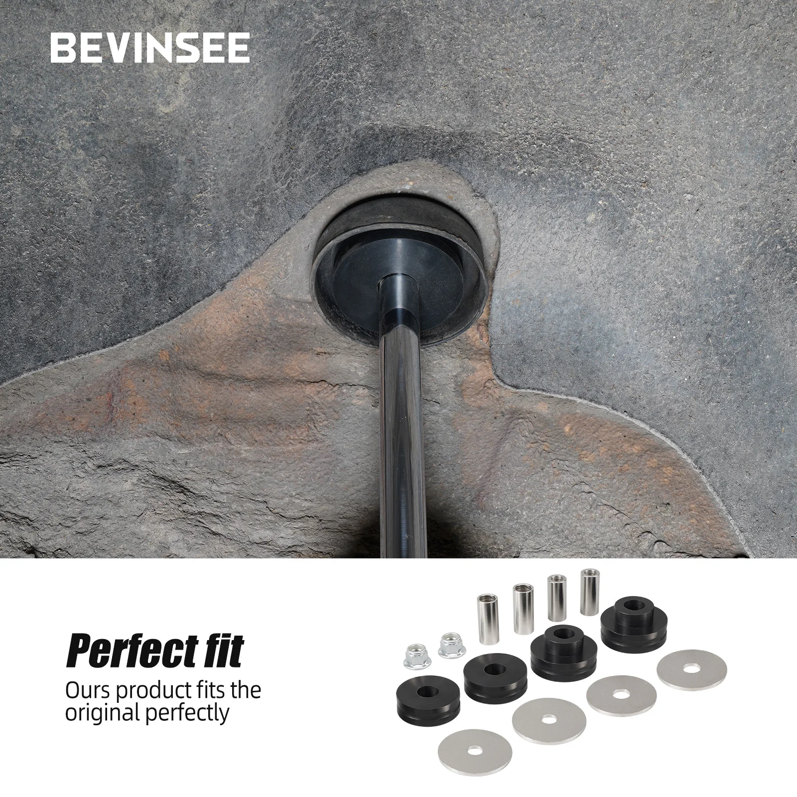 BEVINSEE Rear Upper Shock Mount Polyurethane Bushings for BMW E90 E91 E92 E93 E81 E82 E87 E88, Replace 33506771737/33506771738
BEVINSEE Rear Upper Shock Mount Polyurethane Bushings for BMW E90 E91 E92 E93 E81 E82 E87 E88, Replace 33506771737/33506771738