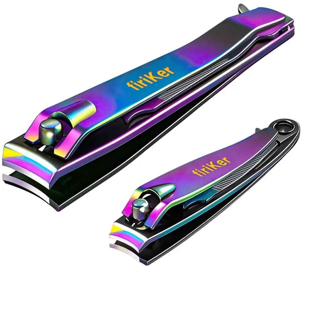 Rainbow Stainless Steel Nail Clipper Set Sharp Fingernail Toenail Trimmer with Nail File Portable Effortless Nail Cutter for Women Men
Rainbow Stainless Steel Nail Clipper Set Sharp Fingernail Toenail Trimmer with Nail File Portable Effortless Nail Cutter for Women Men