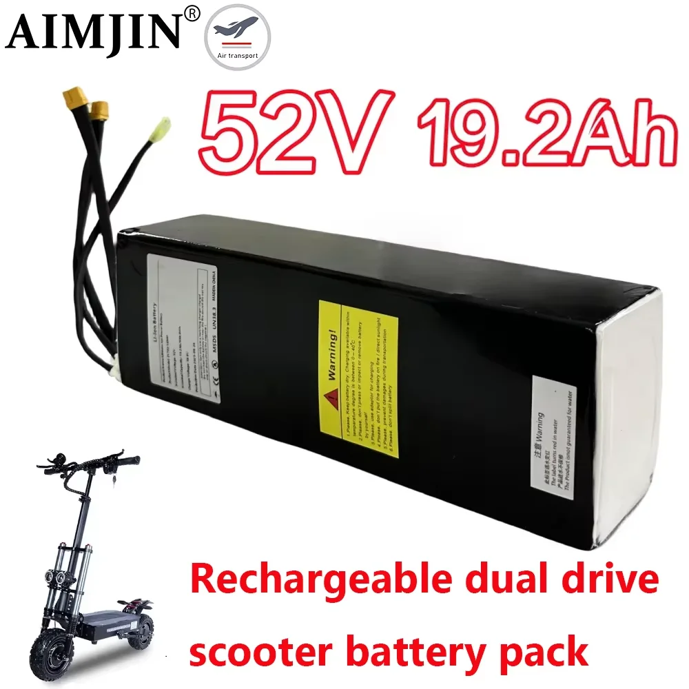 21700 14S4P lithium-ion battery pack 52V 19.2Ah dual port fast charging suitable for dual drive electric scooters
21700 14S4P lithium-ion battery pack 52V 19.2Ah dual port fast charging suitable for dual drive electric scooters