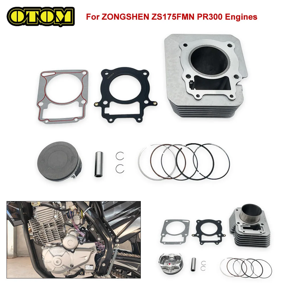 For ZONGSHEN ZS175FMN PR300 Motorcycle Cylinder Kit 75mm Cylinder Block Piston Pin Ring Seal Gasket KEWS Engine Accessories Part
For ZONGSHEN ZS175FMN PR300 Motorcycle Cylinder Kit 75mm Cylinder Block Piston Pin Ring Seal Gasket KEWS Engine Accessories Part