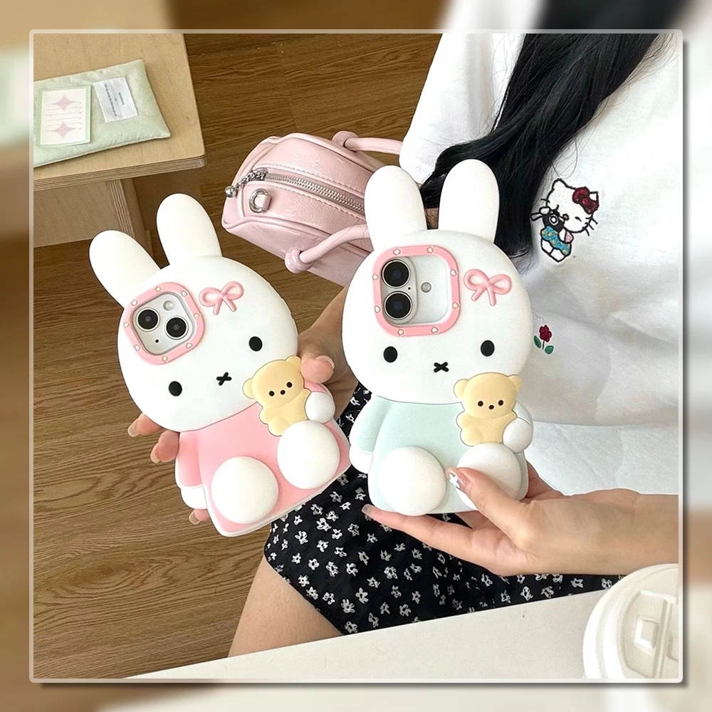 New Miffy Phone Shell Suitable for Iphone 17 Pro Max 16 15 14 Pink and Blue Silicone Anti Drop Phone Case Anime Accessories Gift
New Miffy Phone Shell Suitable for Iphone 17 Pro Max 16 15 14 Pink and Blue Silicone Anti Drop Phone Case Anime Accessories Gift
