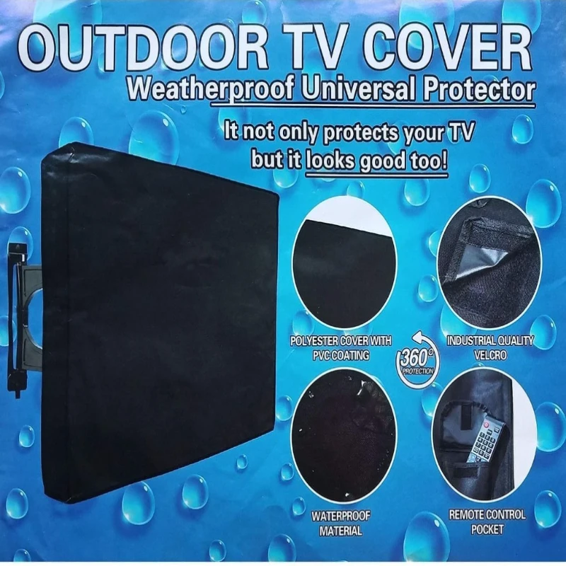 22 To 70 Inches Outdoor Waterproof TV Cover 600D Oxford Fabric Weatherproof Dust-proof Fits For Outside Flat Screen TV
22 To 70 Inches Outdoor Waterproof TV Cover 600D Oxford Fabric Weatherproof Dust-proof Fits For Outside Flat Screen TV