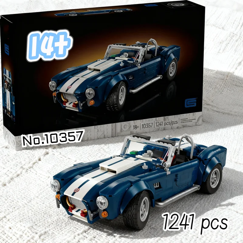 1241 шт. бестселлер Shelby Cobra 427 SC 10357 гоночный автомобиль ретро винтажный гиперкар строительные блоки подарки на день рождения и Рождество
1241 шт. бестселлер Shelby Cobra 427 SC 10357 гоночный автомобиль ретро винтажный гиперкар строительные блоки подарки на день рождения и Рождество