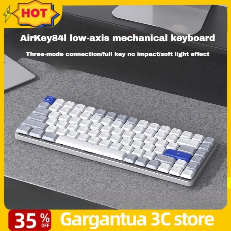 Arikey84 Wireless Low Profile Mechanical Keyboard 75% Tri-Mode 84 Keys Bluetooth Silent Ultra-Thin Esports Gaming Keyboard
Arikey84 Wireless Low Profile Mechanical Keyboard 75% Tri-Mode 84 Keys Bluetooth Silent Ultra-Thin Esports Gaming Keyboard