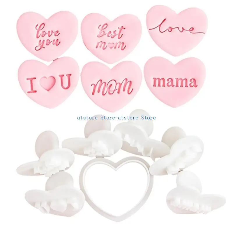 H37D 7Pcs Practical Heart Cookie Molds Treats Molds For Memorable Mother's Day Baking
H37D 7Pcs Practical Heart Cookie Molds Treats Molds For Memorable Mother's Day Baking
