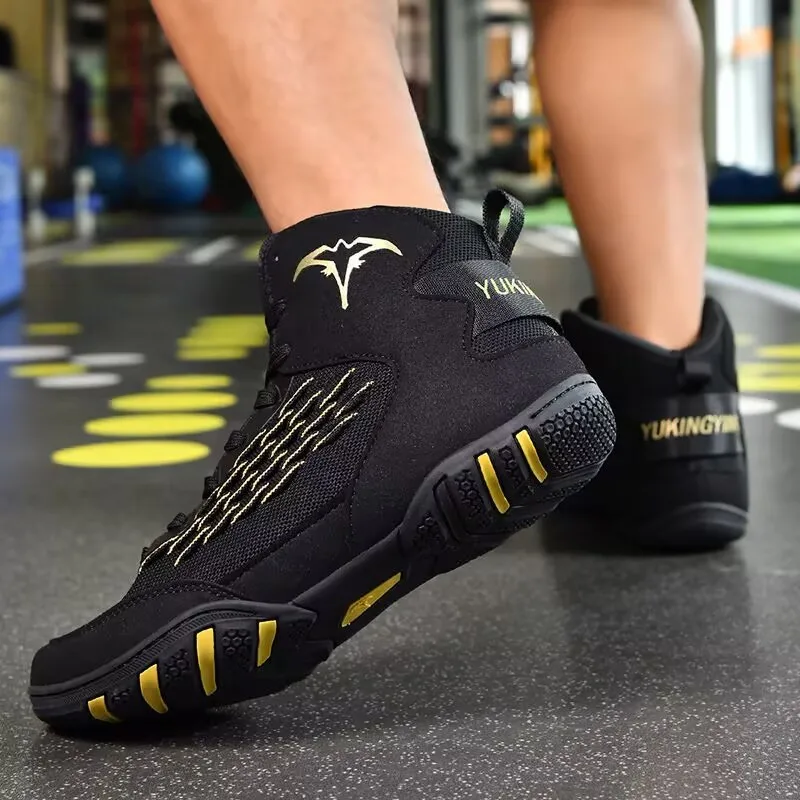 Professional Wrestling Shoe Mesh Breathable Boxing Shoes Hard-Wearing Gym Training Shoe For Men High Top Fighting Shoes For Men
Professional Wrestling Shoe Mesh Breathable Boxing Shoes Hard-Wearing Gym Training Shoe For Men High Top Fighting Shoes For Men
