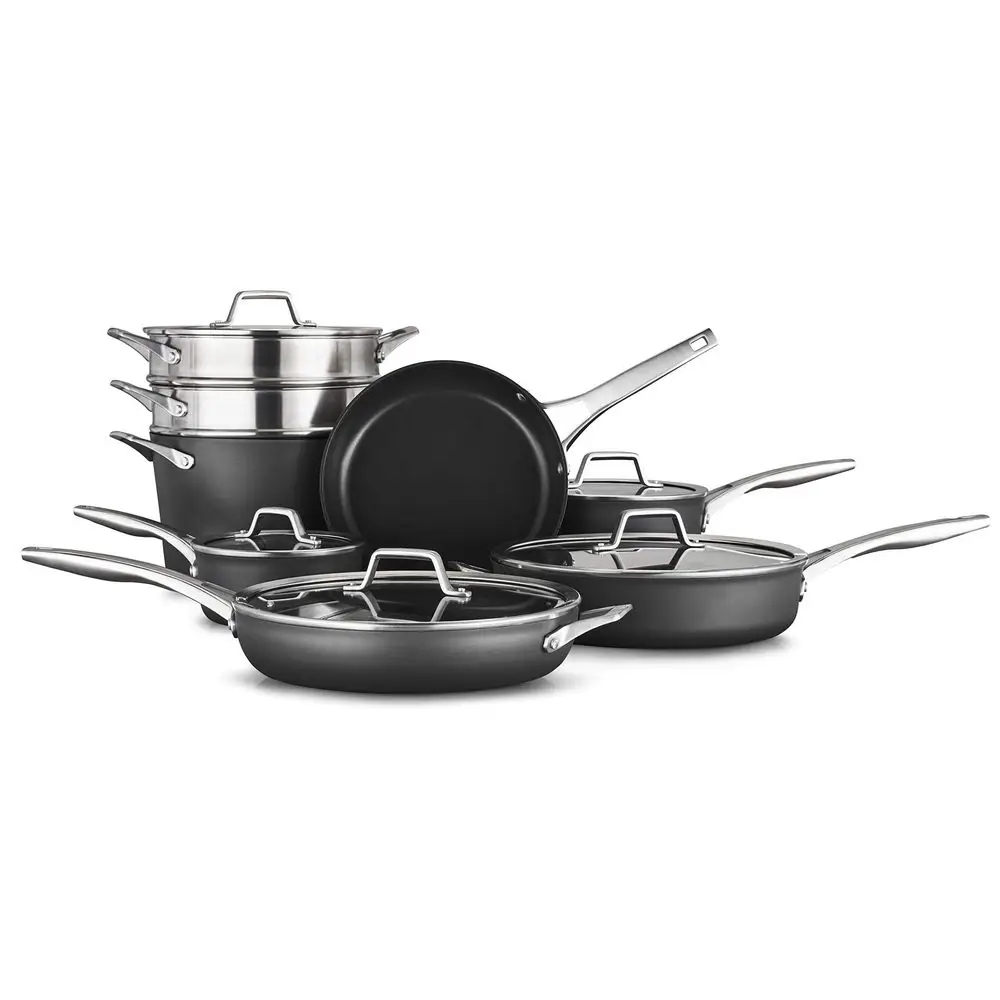 Premier HardAnodized Nonstick Cookware Set, 8Piece, Metal Utensil Safe, PFOAFree
Premier HardAnodized Nonstick Cookware Set, 8Piece, Metal Utensil Safe, PFOAFree