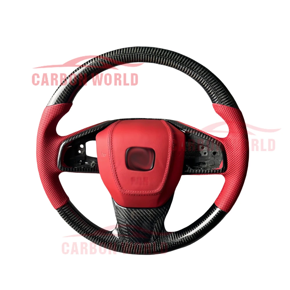Custom modified real carbon fiber steering wheel for Honda Civic 10th generation / 10th generation FC1 red leather
Custom modified real carbon fiber steering wheel for Honda Civic 10th generation / 10th generation FC1 red leather