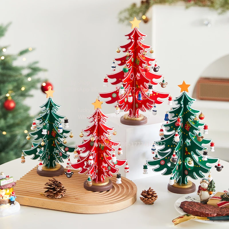 Creative Gifts Wooden Christmas Tree Tabletop Ornament Window Table Festive Atmosphere Arrangement
Creative Gifts Wooden Christmas Tree Tabletop Ornament Window Table Festive Atmosphere Arrangement