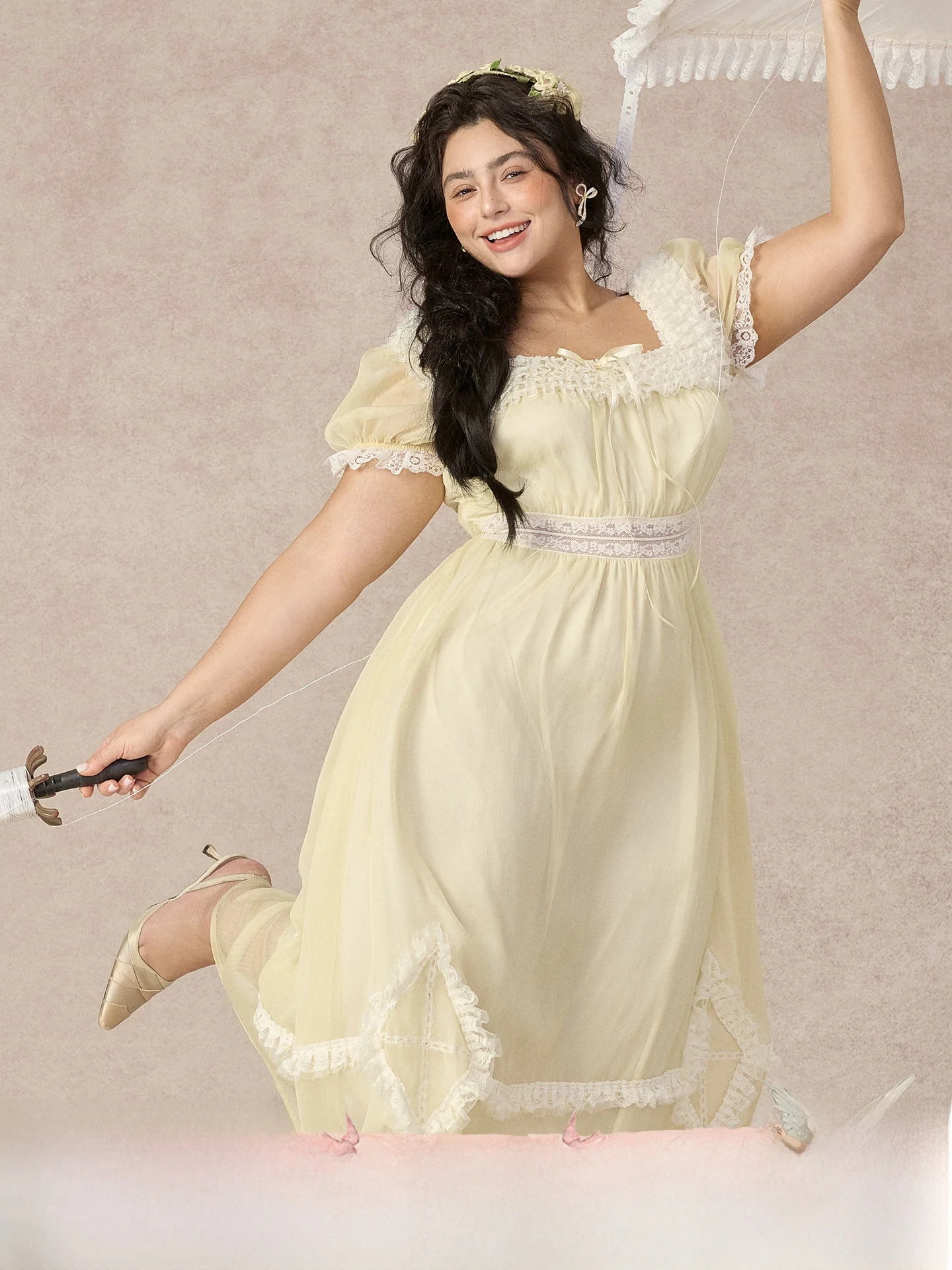 Женское платье большого размера Dr Yellow Kite Countryside Sle Bubble Sve Lace Princ Dr для весны, лета и осени...
Женское платье большого размера Dr Yellow Kite Countryside Sle Bubble Sve Lace Princ Dr для весны, лета и осени...