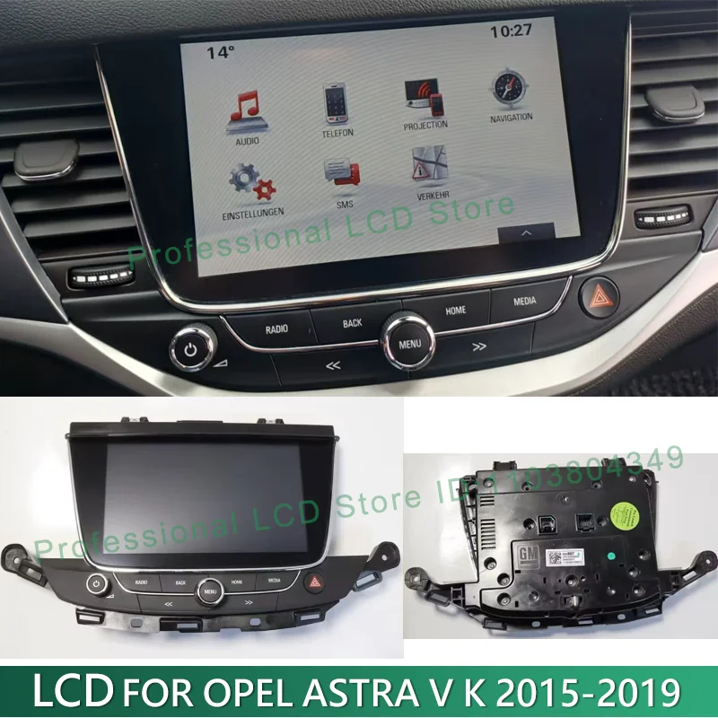 LCD Display Screen With Frame Button 8 Inch 42342511 555343750 544930977 For OpelAstra V K 2015-2019 Car DVD GPS Navigation
LCD Display Screen With Frame Button 8 Inch 42342511 555343750 544930977 For OpelAstra V K 2015-2019 Car DVD GPS Navigation