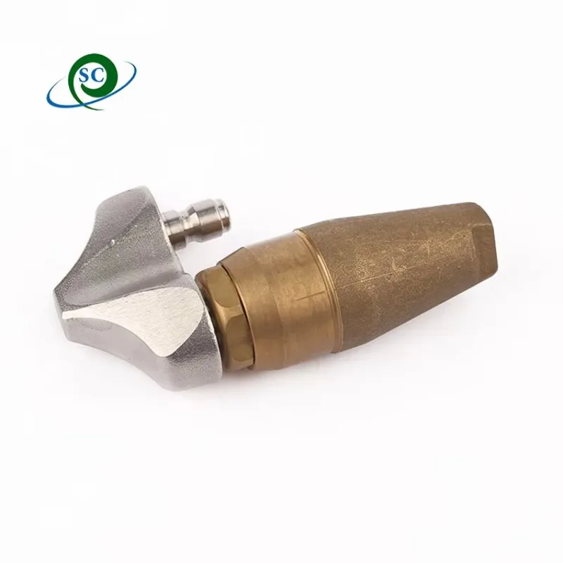 High Pressure Sewer Drain Cleaning Nozzle Brass Root Ranger Jetter Nozzle
High Pressure Sewer Drain Cleaning Nozzle Brass Root Ranger Jetter Nozzle