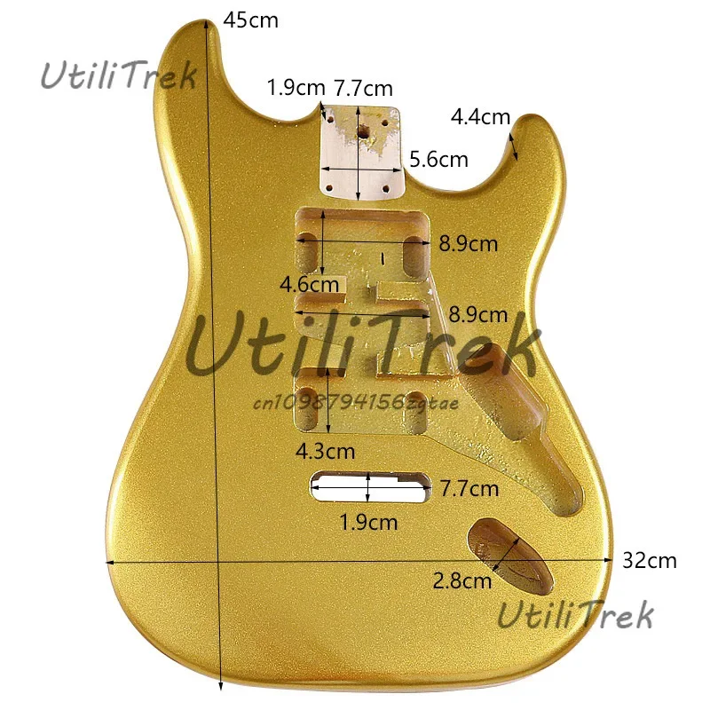 Electric guitar body gold bright single shake electric guitar body assembly DIY professional red body
Electric guitar body gold bright single shake electric guitar body assembly DIY professional red body