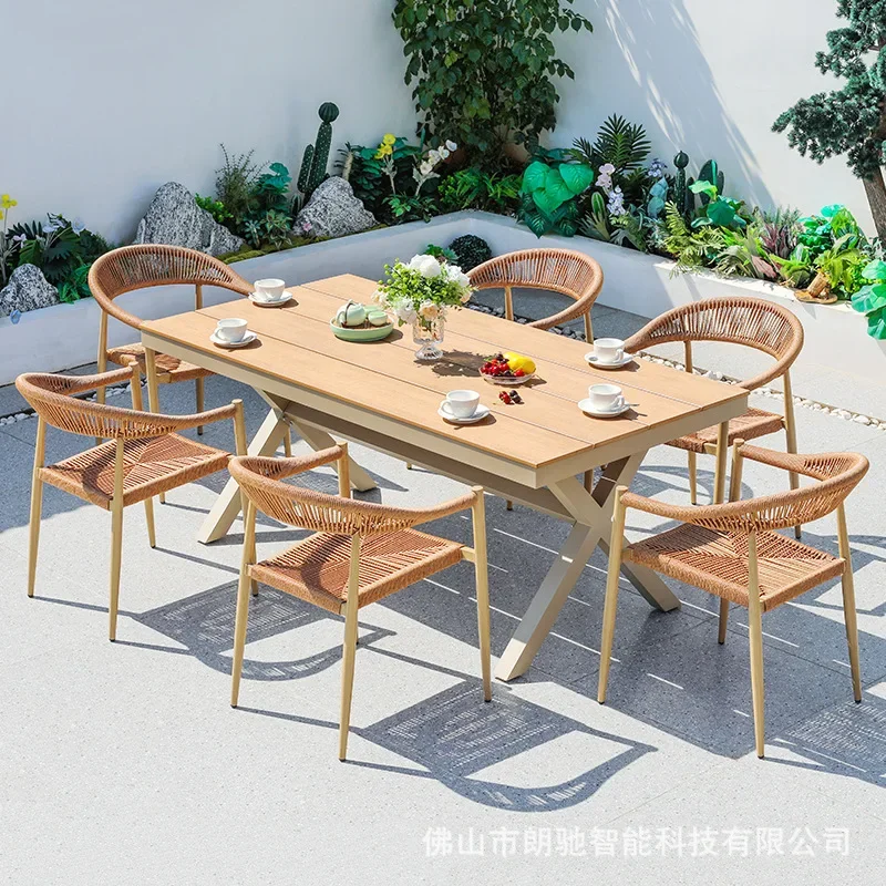 Outdoor drawstring tables and chairs Modern light luxury aluminum garden tables and chairs Outdoor garden non-slip and tear-resi
Outdoor drawstring tables and chairs Modern light luxury aluminum garden tables and chairs Outdoor garden non-slip and tear-resi