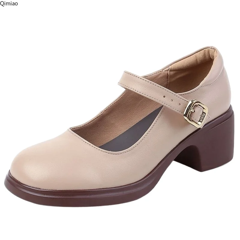 2025 Spring Autumn Shoes Woman Genuine Leather Women Pumps Lady Round Toe Platform Shallow Mouth High Heel Women's Shoes
2025 Spring Autumn Shoes Woman Genuine Leather Women Pumps Lady Round Toe Platform Shallow Mouth High Heel Women's Shoes