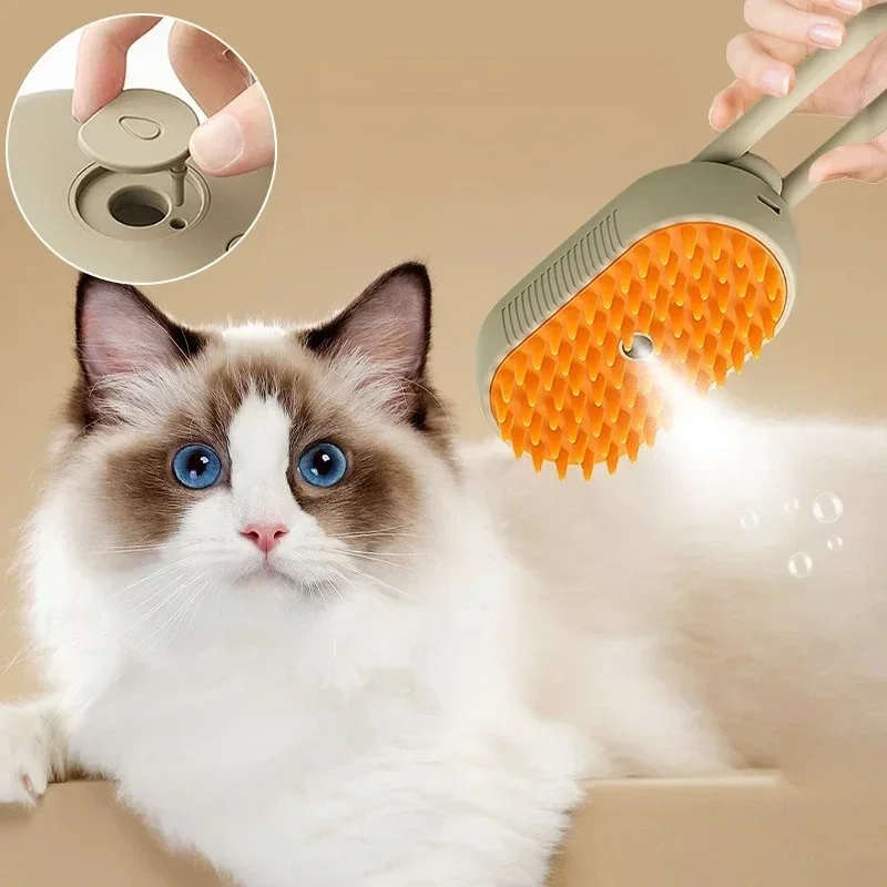 Home Pet Steam Brush Cat Dog Cleaning Steamy Spray Massage Beauty Comb 3 In 1 Hair Removal Grooming Supplies Pets Accessories
Home Pet Steam Brush Cat Dog Cleaning Steamy Spray Massage Beauty Comb 3 In 1 Hair Removal Grooming Supplies Pets Accessories