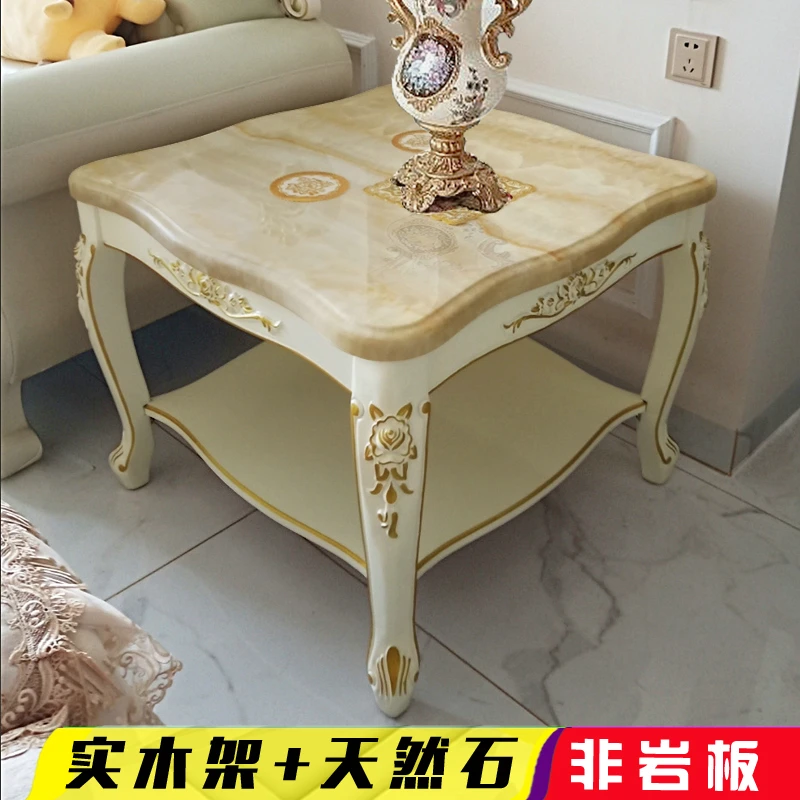 sofa side corner corner small coffee table marble surface solid wood double square table
sofa side corner corner small coffee table marble surface solid wood double square table
