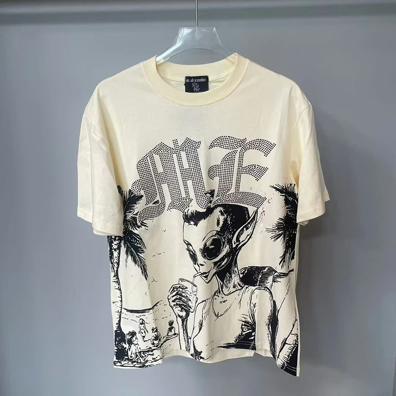 Oversized MIXED EMOTION Alien Good Quality White T-Shirts Men Women Pure Cotton Casual Red Digital Direct Letters Tshirts
Oversized MIXED EMOTION Alien Good Quality White T-Shirts Men Women Pure Cotton Casual Red Digital Direct Letters Tshirts