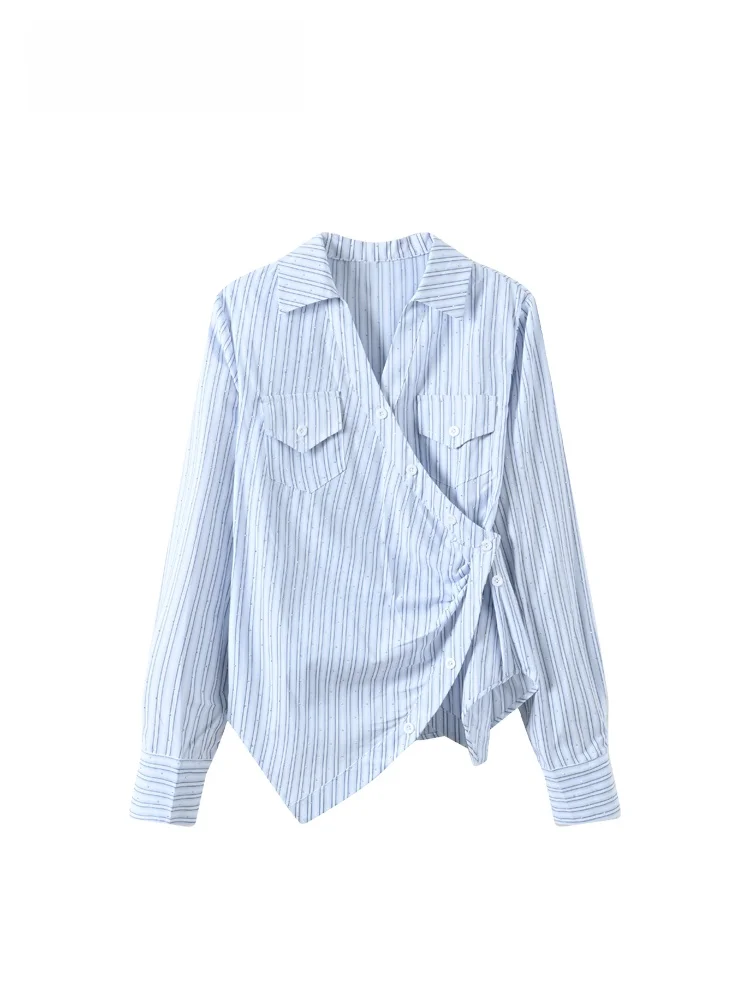 plus Size Ne Long Sve irt Women Casual Striped Design Slimming Top Spring Season Comfortable Polyester Fabric
plus Size Ne Long Sve irt Women Casual Striped Design Slimming Top Spring Season Comfortable Polyester Fabric