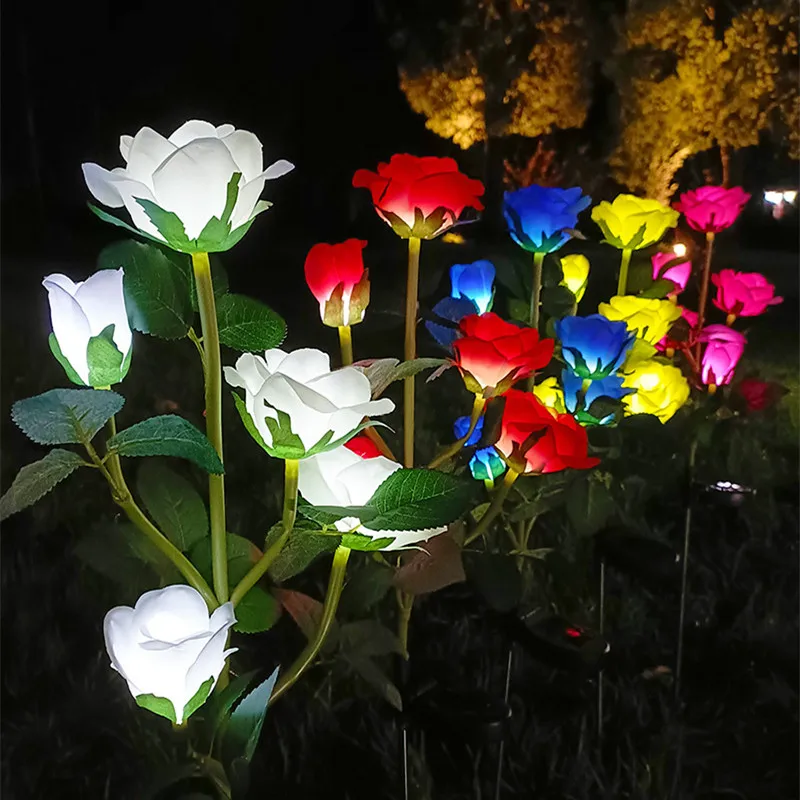 Solar 5 Heads Rose Light Outdoor Wedding Party Lawn Lamp Street Yard Patio Garden House Christmas Decoration Fairy LED Lights
Solar 5 Heads Rose Light Outdoor Wedding Party Lawn Lamp Street Yard Patio Garden House Christmas Decoration Fairy LED Lights