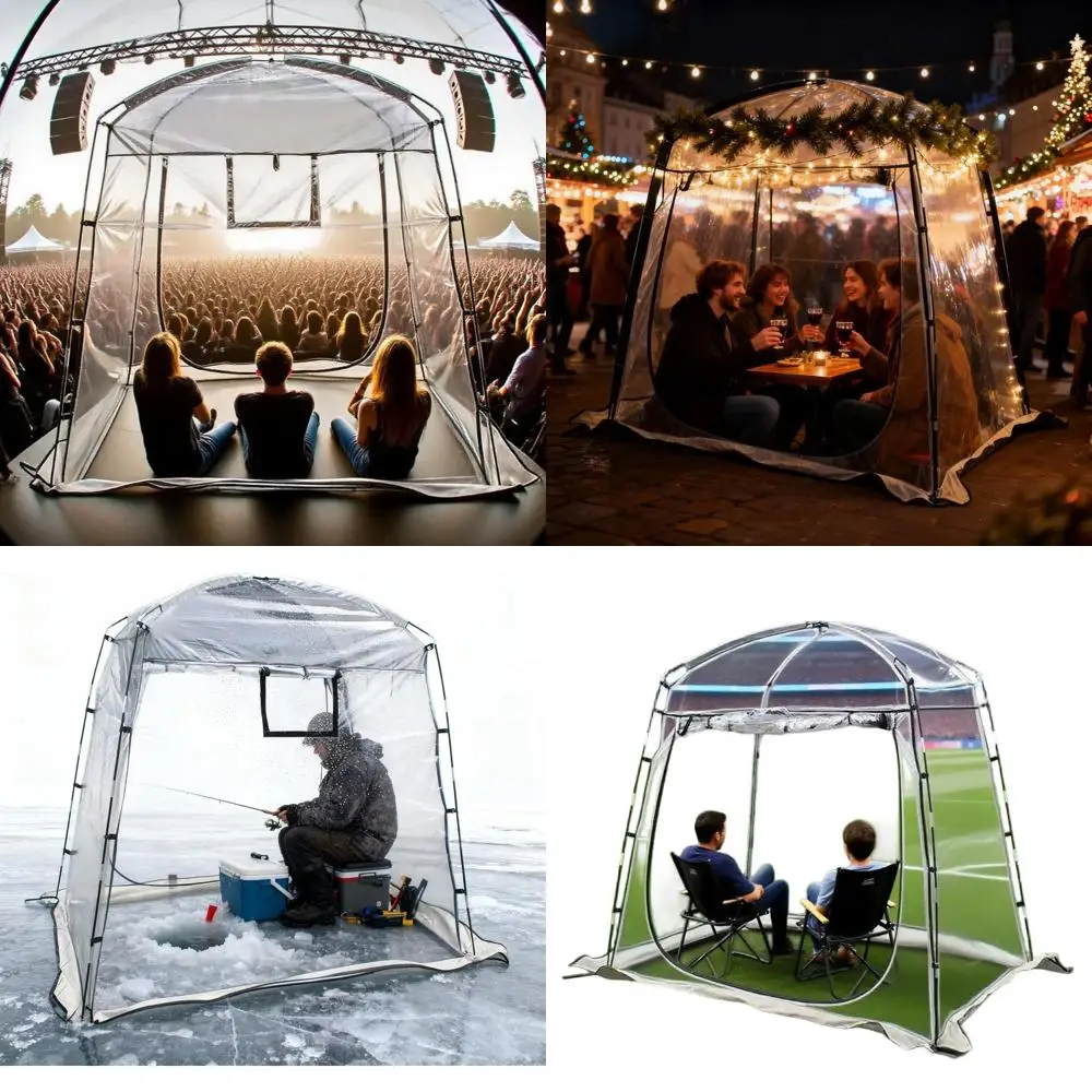 Weather-Resistant 2-3 Person Tent for Outdoor Sports and Events with Clear View and Ample Headroom
Weather-Resistant 2-3 Person Tent for Outdoor Sports and Events with Clear View and Ample Headroom