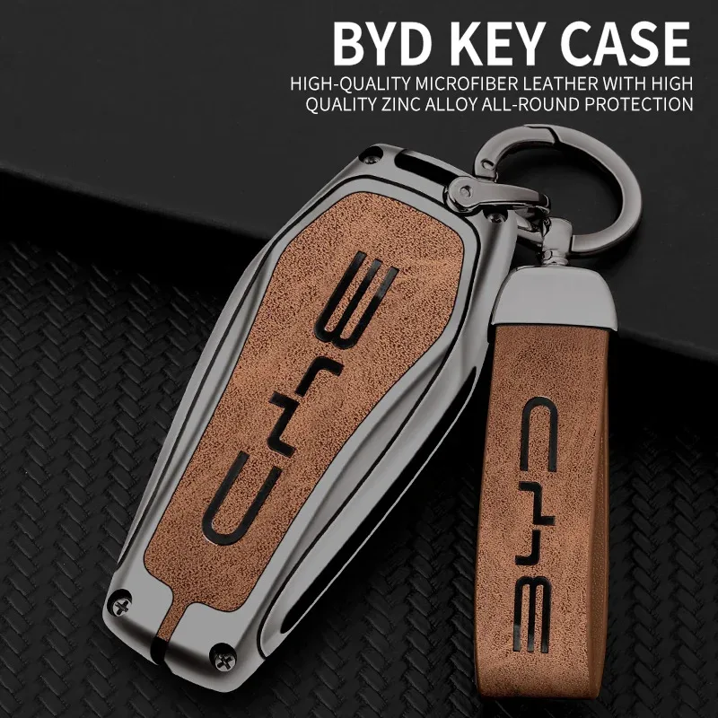 Zinc Alloy Leather Car Key Case Cover Holder Protector Shell for BYD Qin Plusdmi Atto 3 Han EV Dolphin Auto Interior Accessories
Zinc Alloy Leather Car Key Case Cover Holder Protector Shell for BYD Qin Plusdmi Atto 3 Han EV Dolphin Auto Interior Accessories