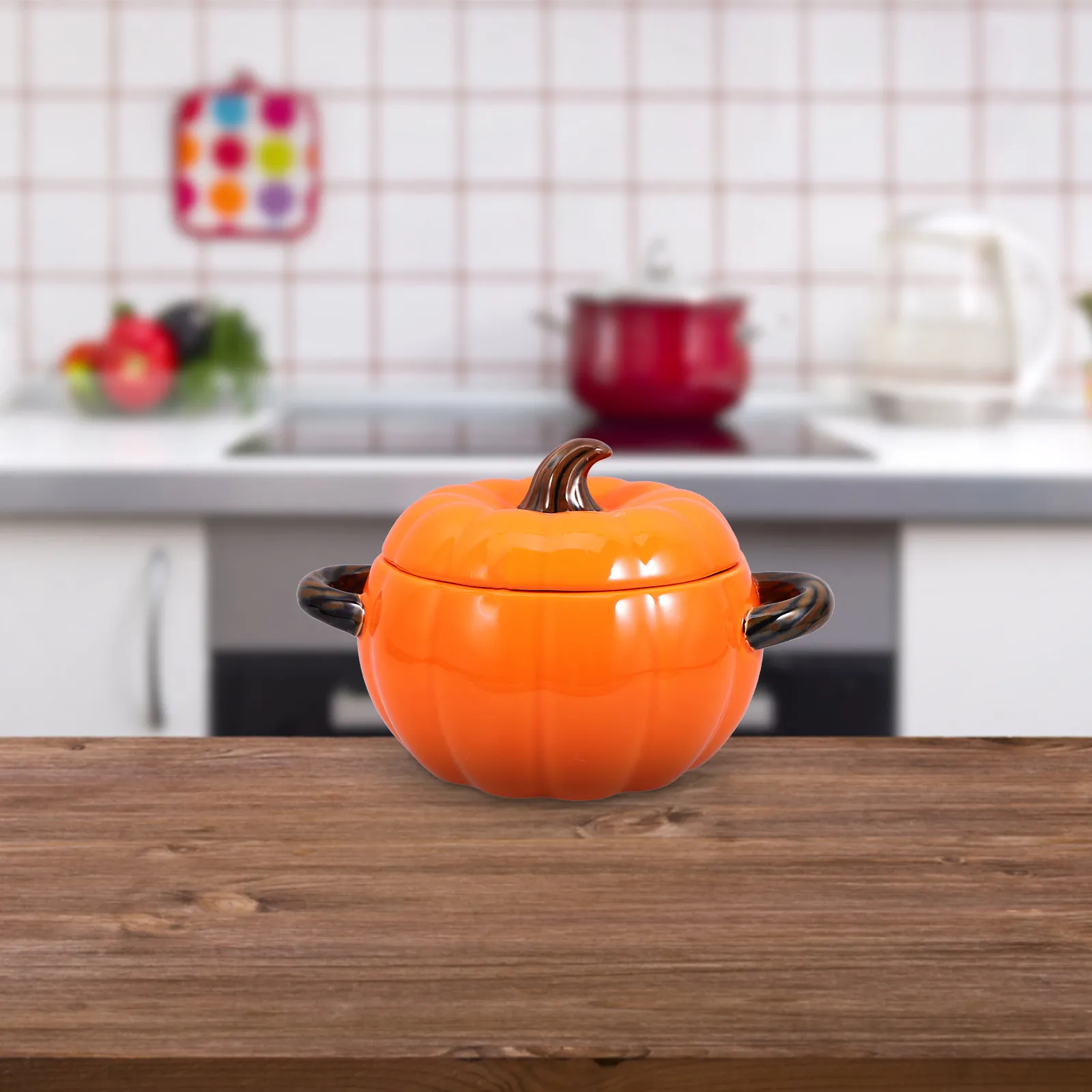 Pumpkin Soup Container Ceramic Bowl Double Handles Lid Nice Addition Various Scenes Suitable Home Kitchen Gadget Fruit Bowl
Pumpkin Soup Container Ceramic Bowl Double Handles Lid Nice Addition Various Scenes Suitable Home Kitchen Gadget Fruit Bowl