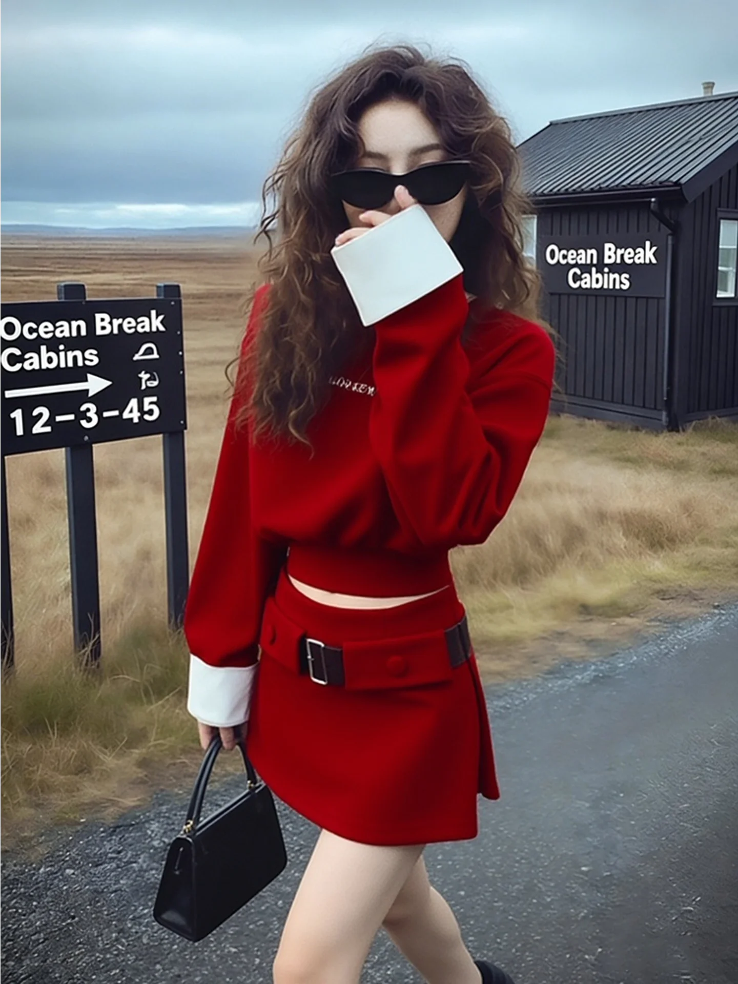 plus Size Women's Spring Faion Korean Sle Red Sweatirt ort Skirt Two-Piece Set High Waist Bicolor Breathable Casual Wear
plus Size Women's Spring Faion Korean Sle Red Sweatirt ort Skirt Two-Piece Set High Waist Bicolor Breathable Casual Wear