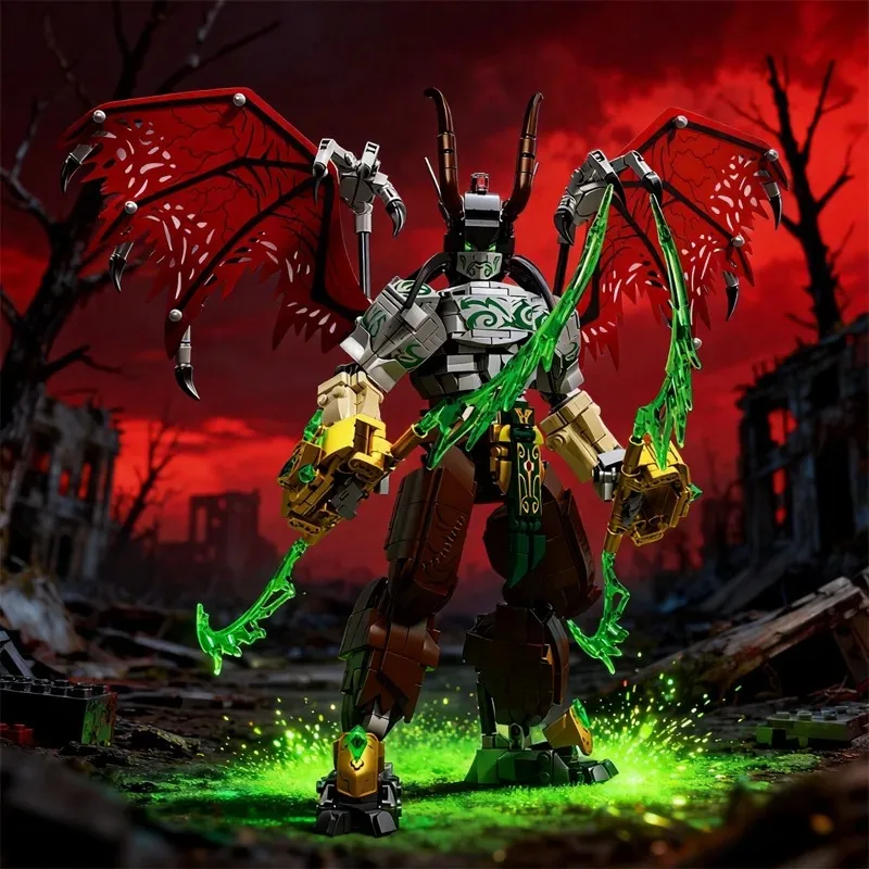 Строительные блоки Lich King World of Warcraft Illidan Stormrage, сборные мини-фигурки-мехи из кирпичиков, игрушки для детей, подарки на день рождения
Строительные блоки Lich King World of Warcraft Illidan Stormrage, сборные мини-фигурки-мехи из кирпичиков, игрушки для детей, подарки на день рождения